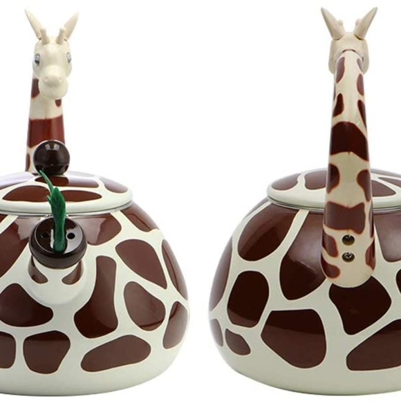 COPY - 2.1 Quart Enamel-on-Steel Whistling Tea Kettle (Giraffe) - Picture 2 of 6